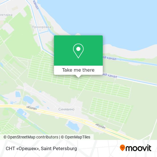 СНТ «Орешек» map