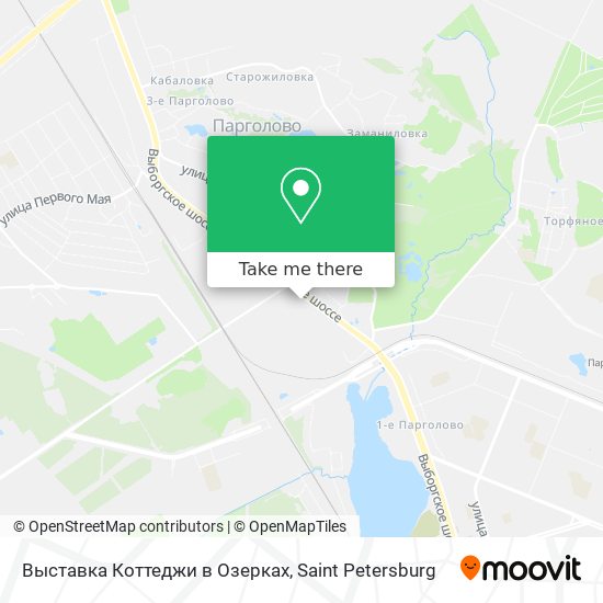 Выставка Коттеджи в Озерках map