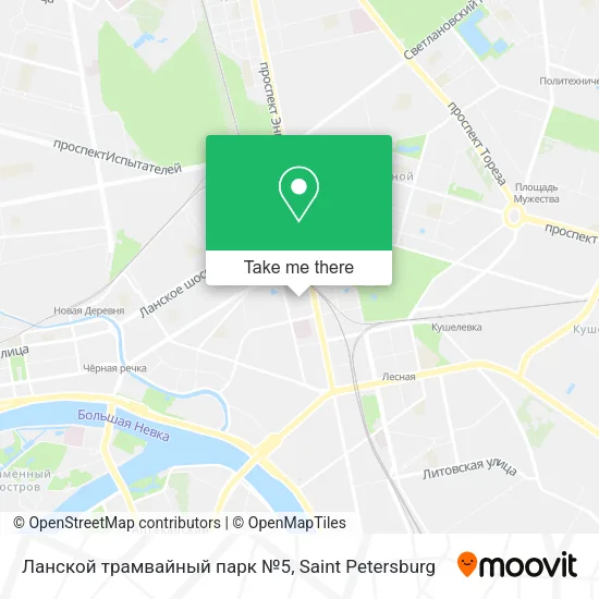 Ланской трамвайный парк №5 map