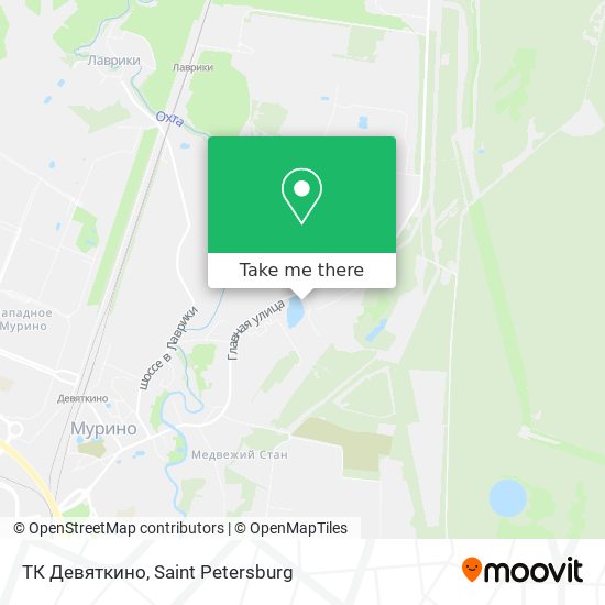 ТК Девяткино map