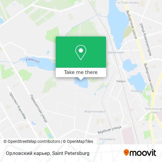 Орловский карьер map