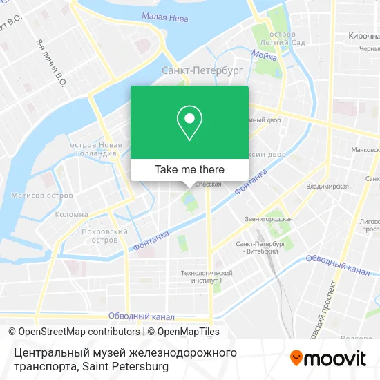 Центральный музей железнодорожного транспорта map