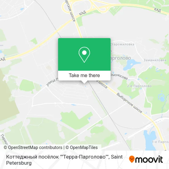 Коттеджный посёлок ""Терра-Парголово"" map