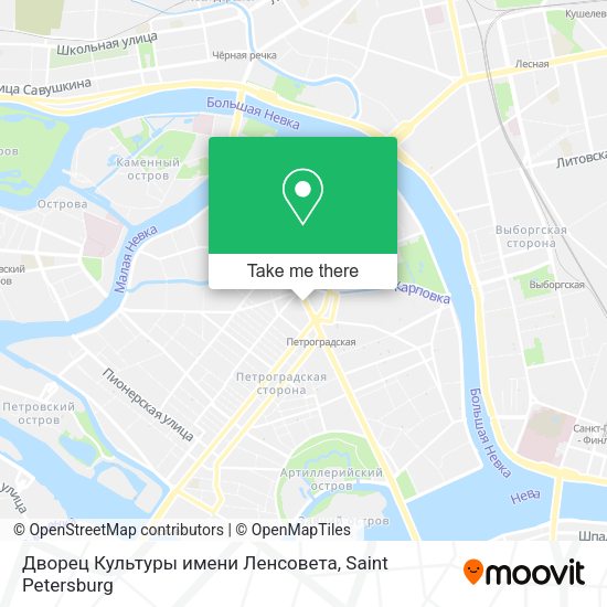 Дворец Культуры имени Ленсовета map