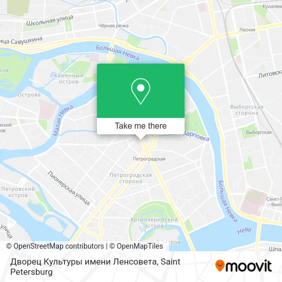 Дворец Культуры имени Ленсовета map