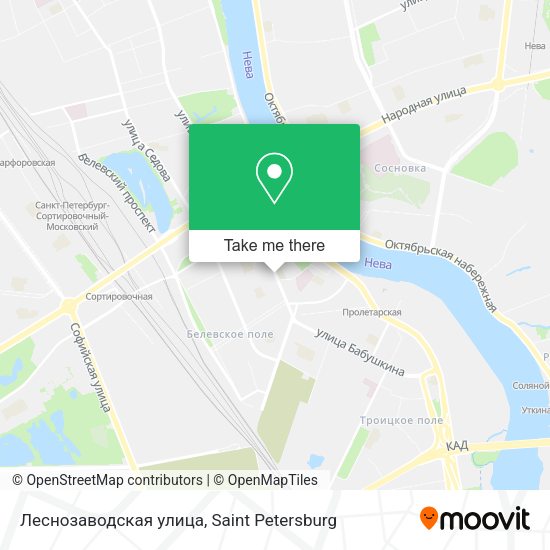 Леснозаводская улица map