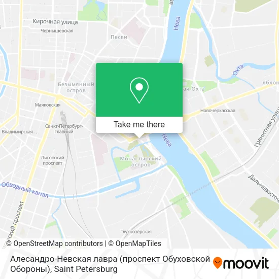 Алесандро-Невская лавра (проспект Обуховской Обороны) map