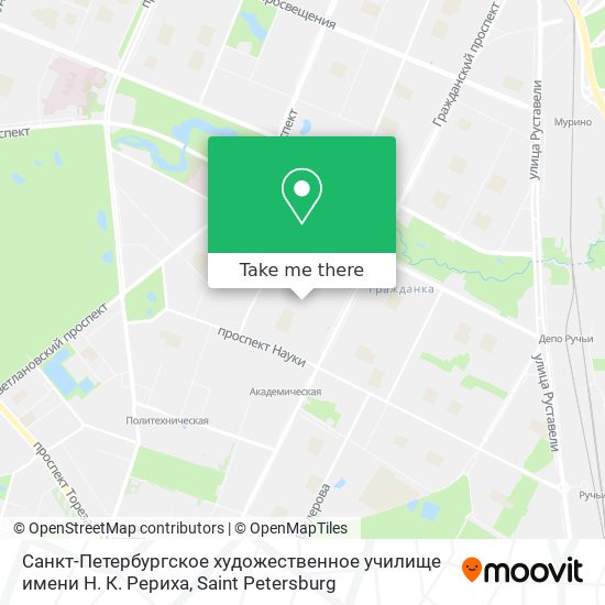 Санкт-Петербургское художественное училище имени Н. К. Рериха map