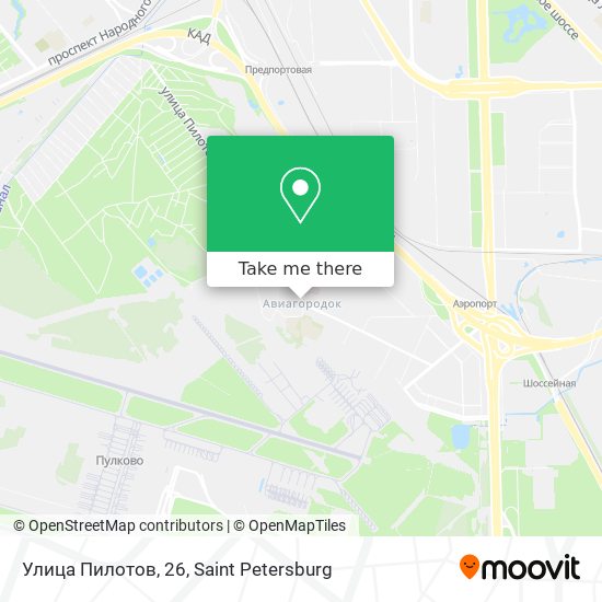 Улица Пилотов, 26 map
