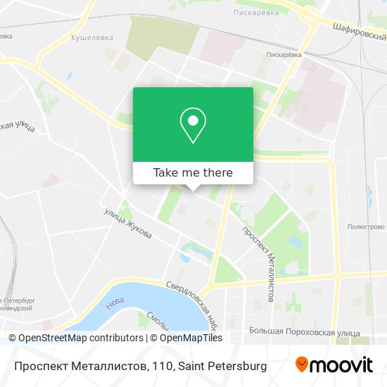 Проспект Металлистов, 110 map