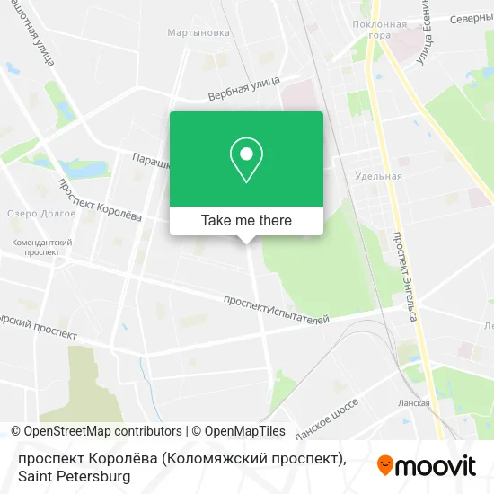 проспект Королёва (Коломяжский проспект) map