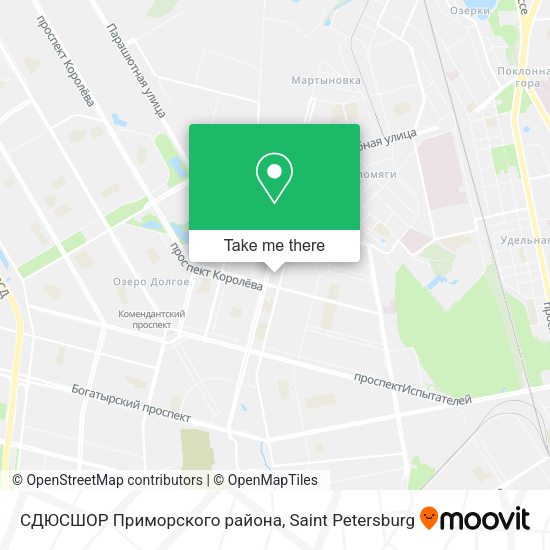 СДЮСШОР Приморского района map