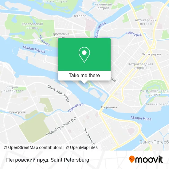 Петровский пруд map