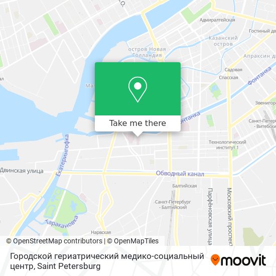 Городской гериатрический медико-социальный центр map