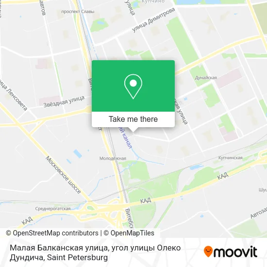 Малая Балканская улица, угол улицы Олеко Дундича map