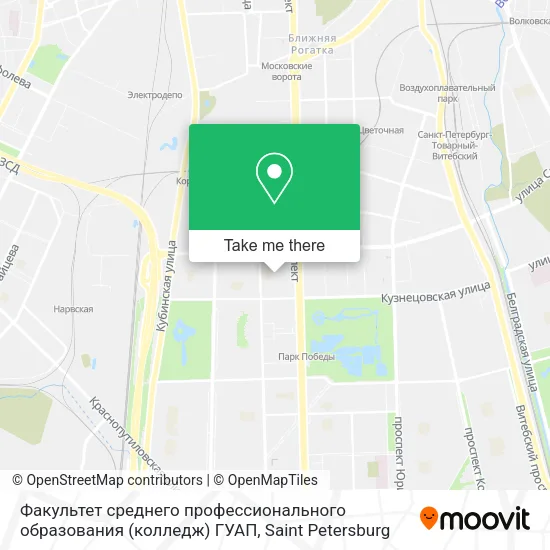 Факультет среднего профессионального образования (колледж) ГУАП map