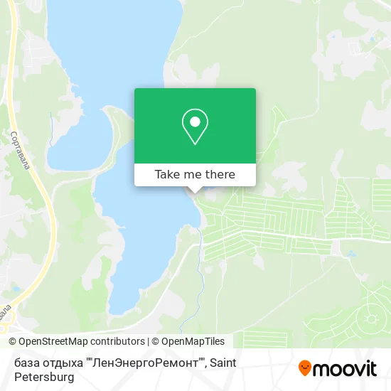 база отдыха ""ЛенЭнергоРемонт"" map