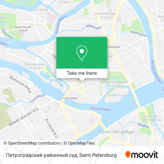 Петроградский районный суд map