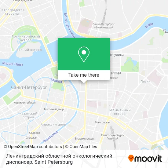 Ленинградский областной онкологический диспансер map