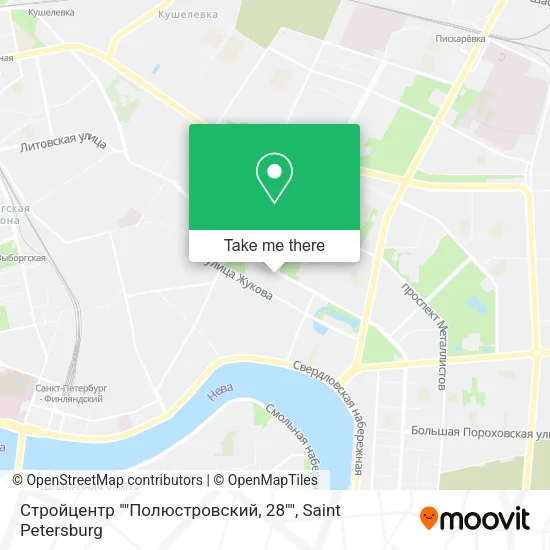 Стройцентр ""Полюстровский, 28"" map
