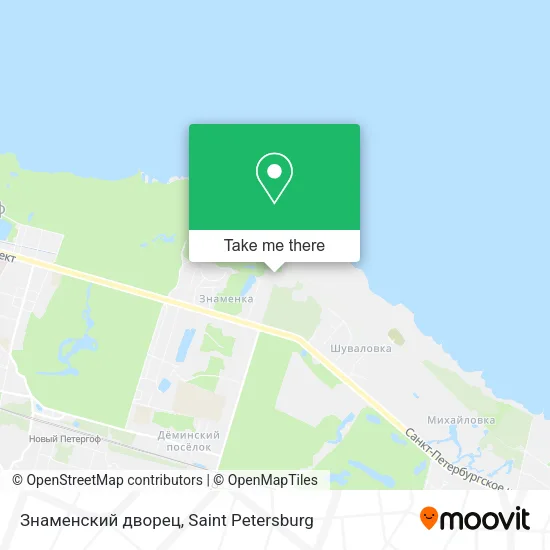 Знаменский дворец map