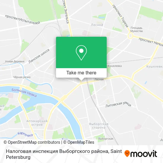 Налоговая инспекция Выборгского района map