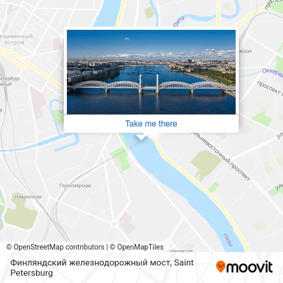 Финляндский железнодорожный мост map