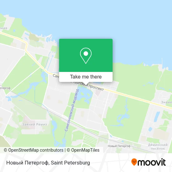 Новый Петергоф map