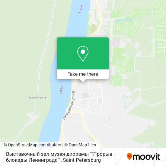 Выставочный зал музея-диорамы ""Прорыв блокады Ленинграда"" map