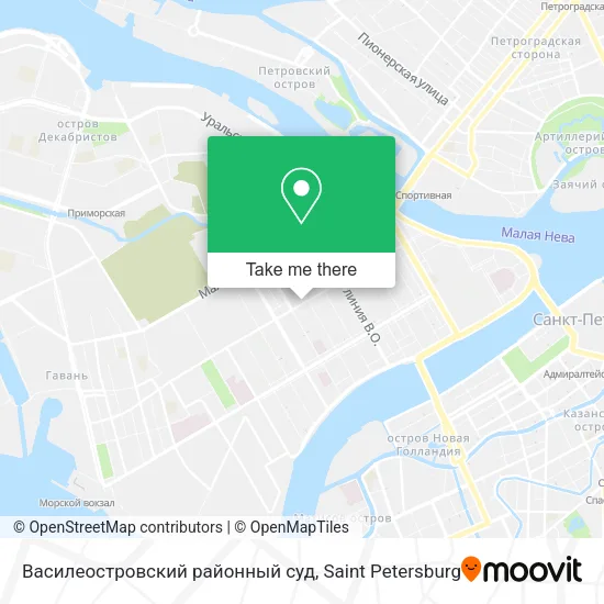 Василеостровский районный суд map