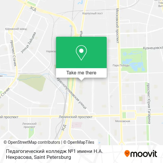 Педагогический колледж №1 имени Н.А. Некрасова map