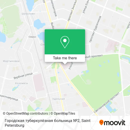 Городская туберкулёзная больница №2 map