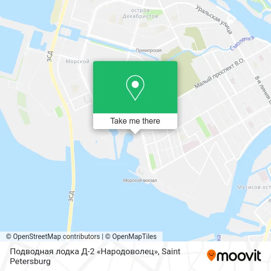 Подводная лодка Д-2 «Народоволец» map