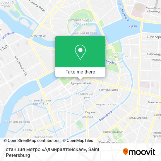 станция метро «Адмиралтейская» map