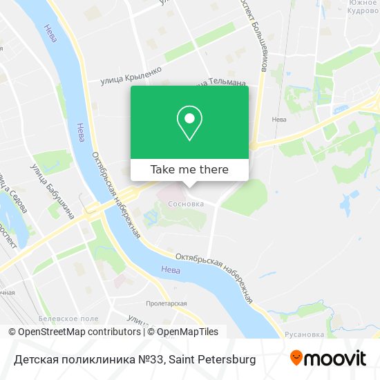 Детская поликлиника №33 map