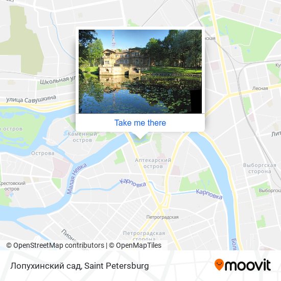 Лопухинский сад map