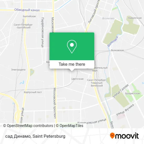 сад Динамо map