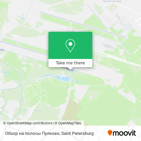 Обзор на полосы Пулково map