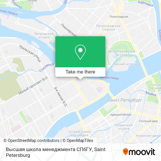 Высшая школа менеджмента СПбГУ map