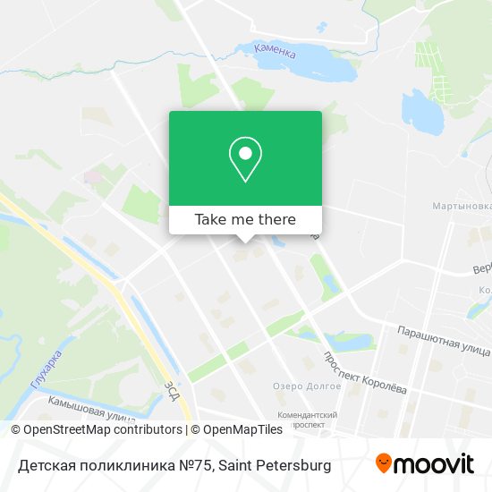 Детская поликлиника №75 map