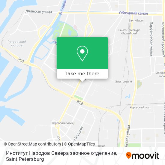 Институт Народов Севера заочное отделение map