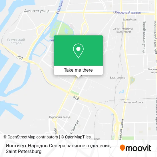 Институт Народов Севера заочное отделение map