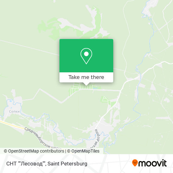 СНТ ""Лесовод"" map