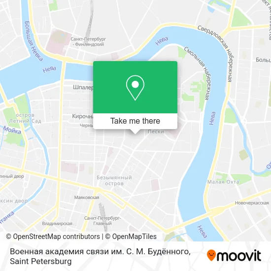 Военная академия связи им. С. М. Будённого map