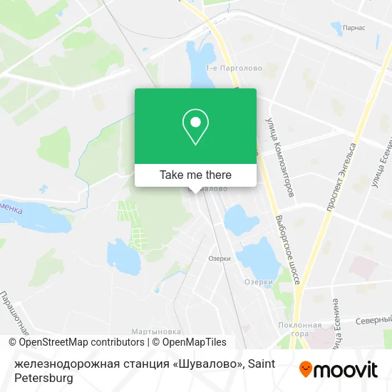 железнодорожная станция «Шувалово» map