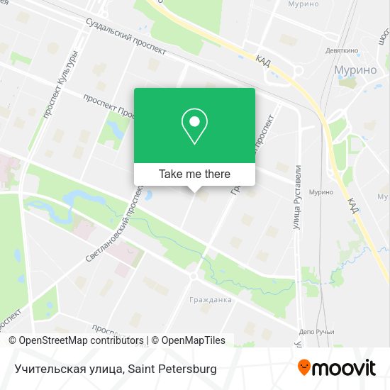 Учительская улица map