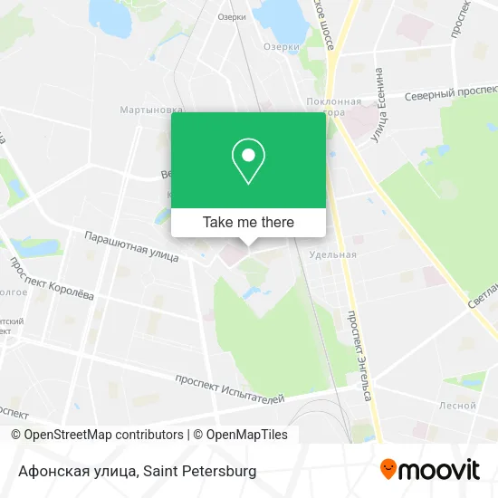 Афонская улица map