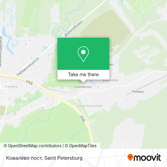 Ковалёво пост map