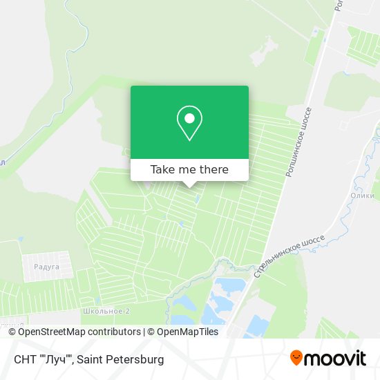 СНТ ""Луч"" map