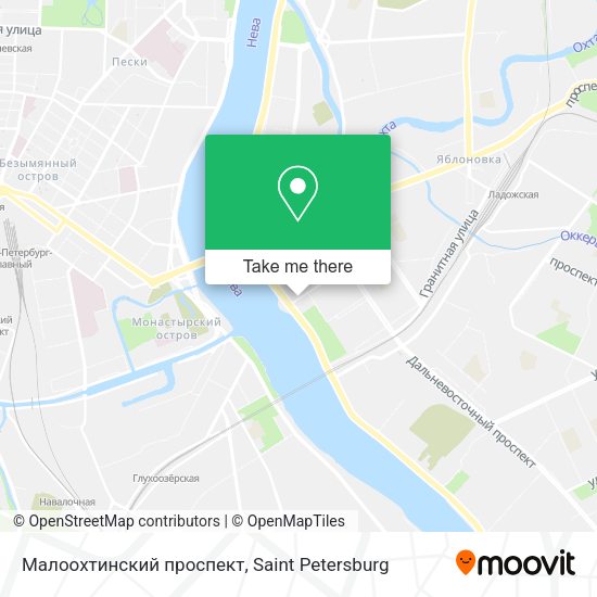 Малоохтинский проспект map